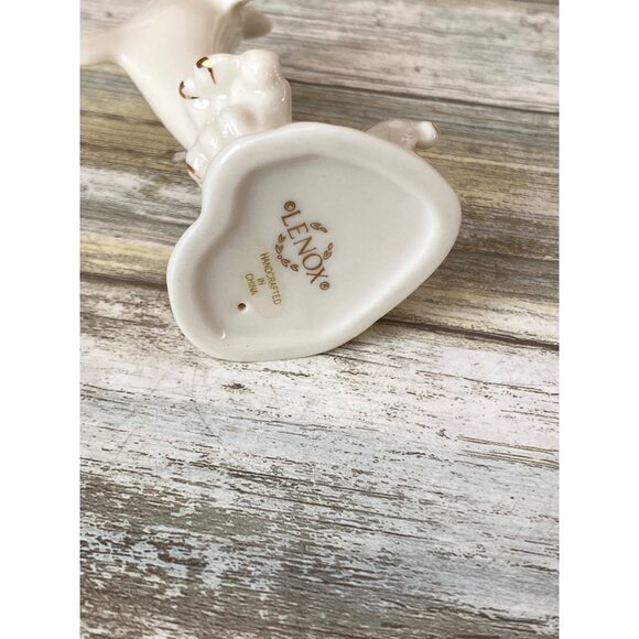 Lenox Set of 4 – Candle Holder, Bud Vase, Dolphin & Trinket Box – 1990s Decor Iv - Picture 8 of 15